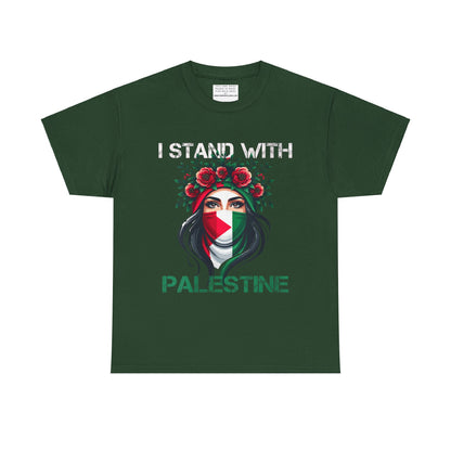Unisex Heavy Cotton Tee, Palestine Flag, Resist, Arabic, Support the Cause in Style, Kuffiyeh, Keffiyeh, Resistance, Free Palestine, Gaza