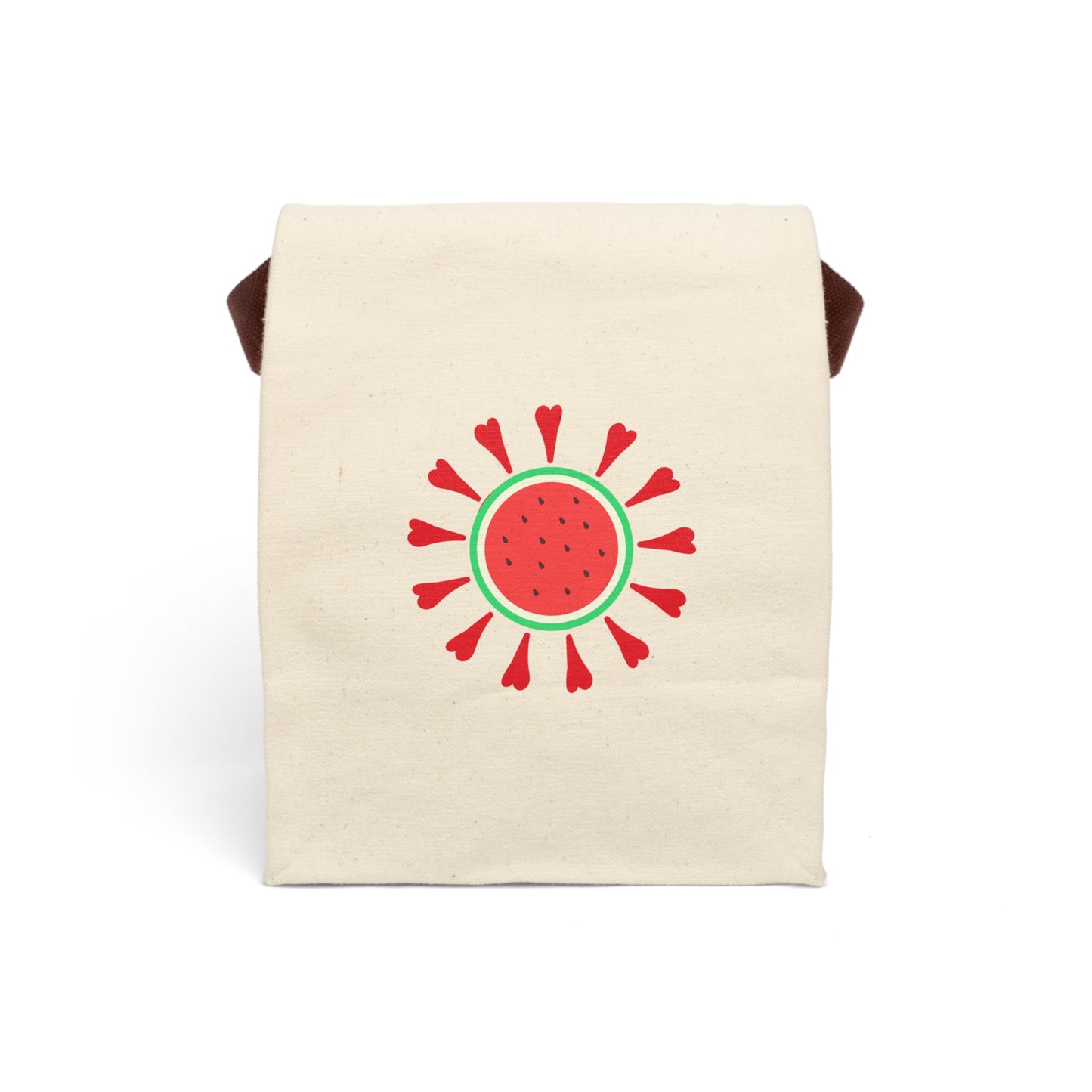 Watermelon  Love Canvas Lunch Bag With  Palestine Spring