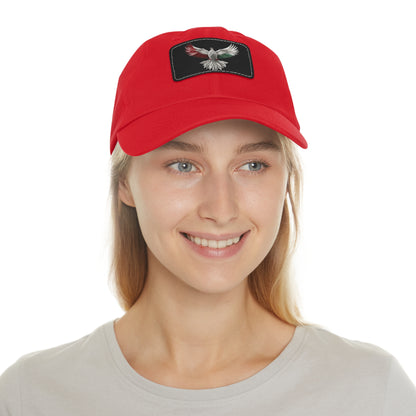 Dad Hat with Leather Patch, Unisex, free bird, Palestine, Resist, Arabic, Support the Cause in Style, Keffiyeh, Resistance, Free Palestine