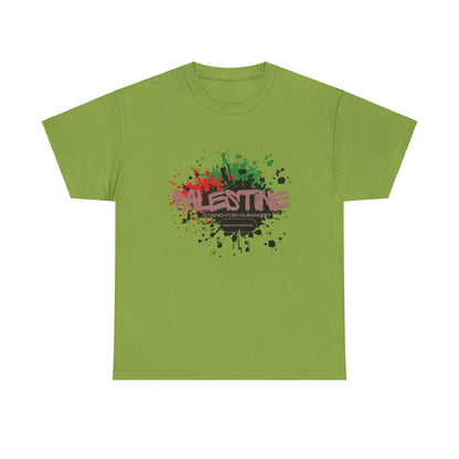 Unisex  Palestine Spring Splatter Heavy Cotton Tee
