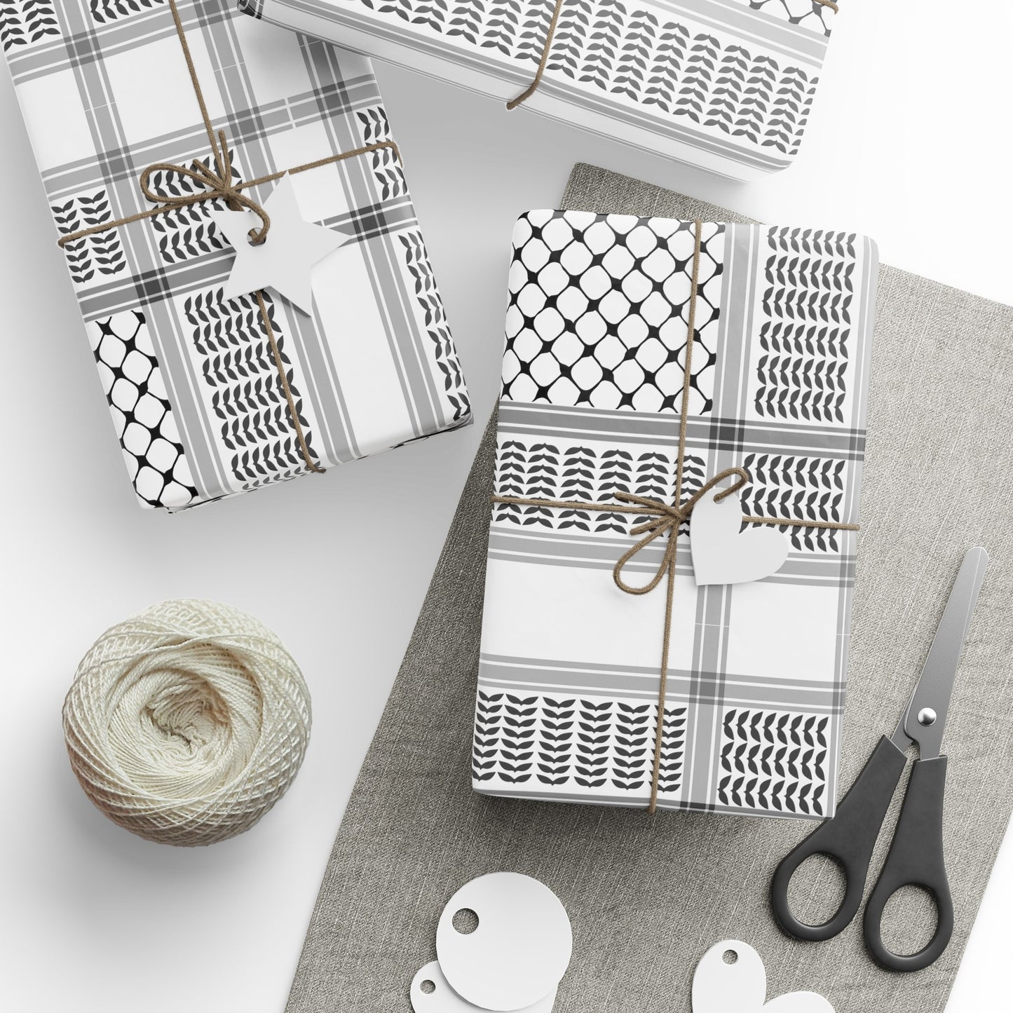 Wrapping Papers, Ramadan gift, Eid gift, holiday gift, Arabic, keffiyeh print, middle east