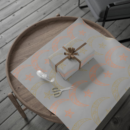 Wrapping Papers, Ramadan gift, Eid gift, holiday gift, Arabic, Islam, gift wrap, grey