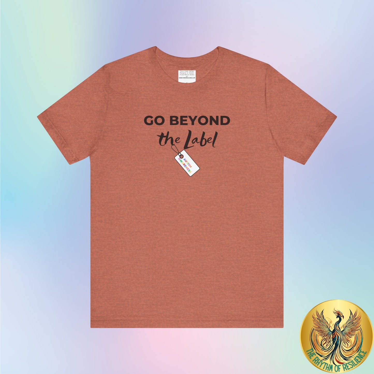 Go beyond the label Unisex Jersey Short Sleeve Tee-mental health awareness month
