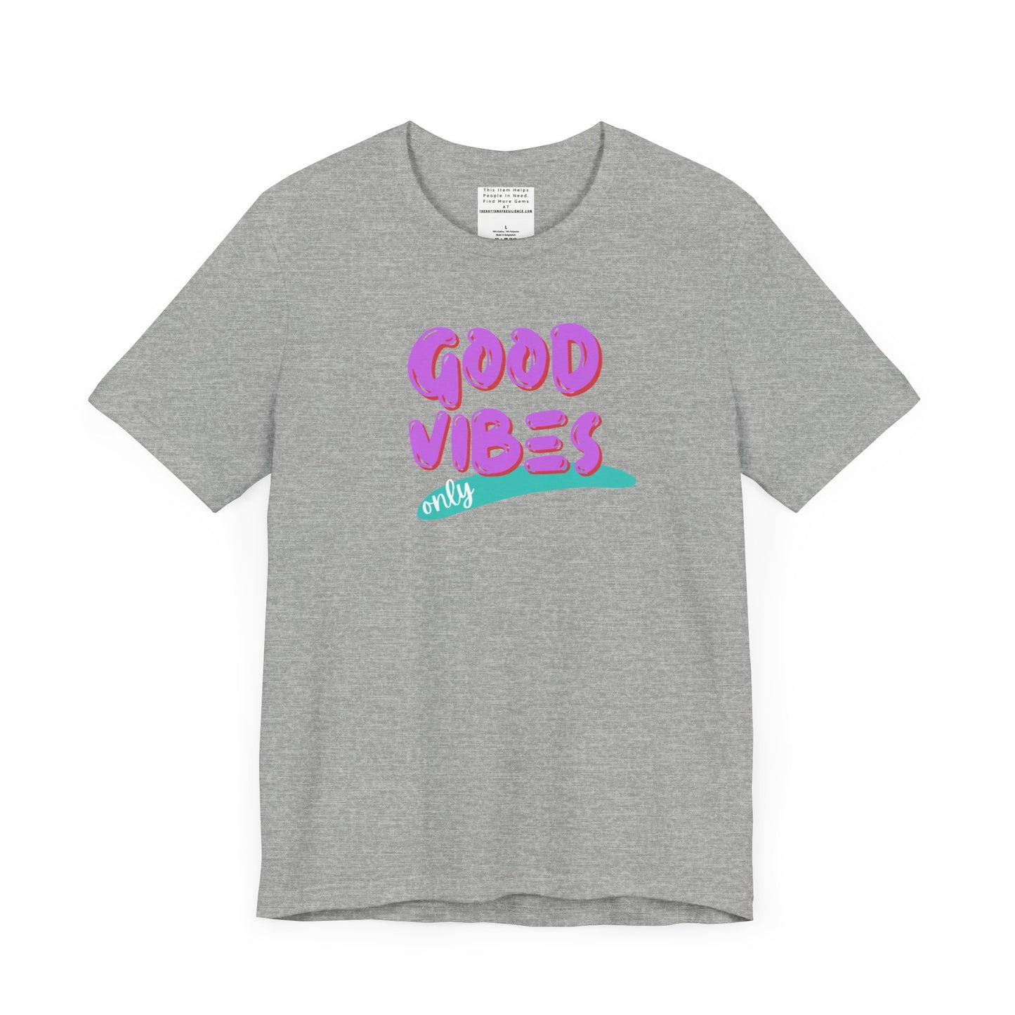good vibes Unisex Jersey Short Sleeve Tee-mental health awareness month