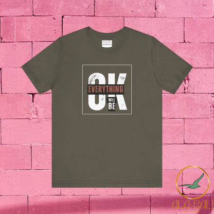 Everything will be ok Unisex Jersey Short Sleeve Tee-mental health awareness month