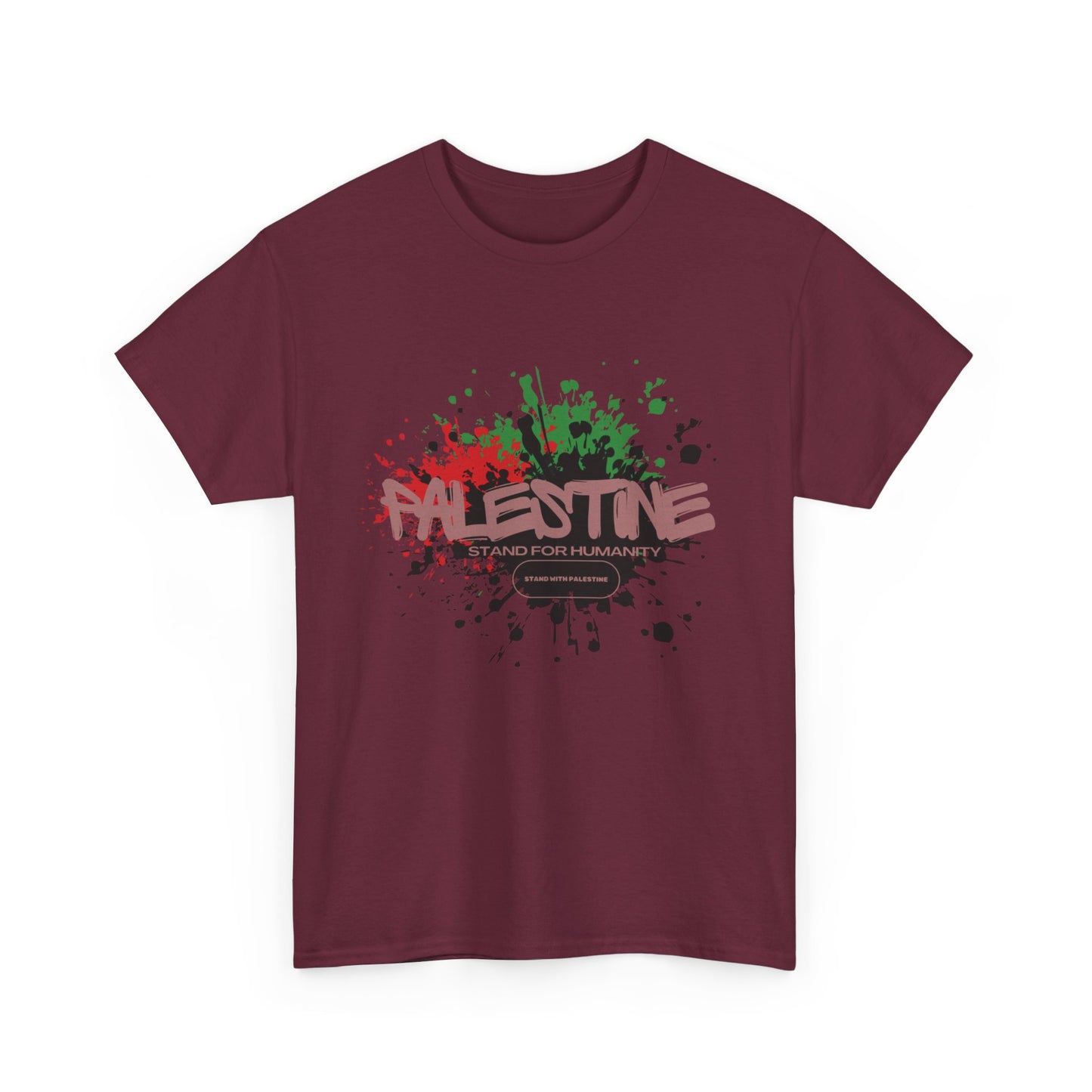 Unisex  Palestine Spring Splatter Heavy Cotton Tee