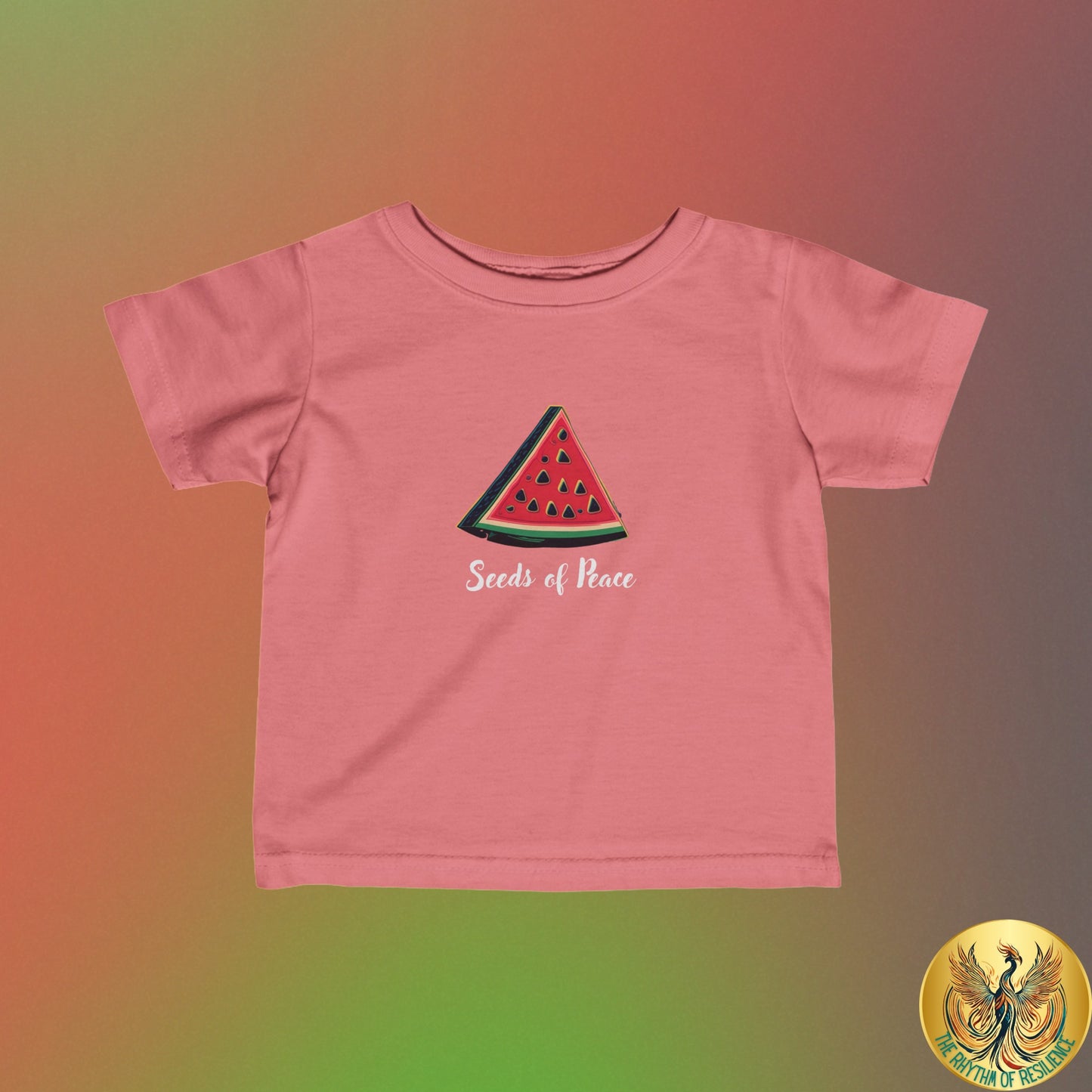 Palestine  seeds of peace watermelon Infant Fine Jersey Tee 6M-24m