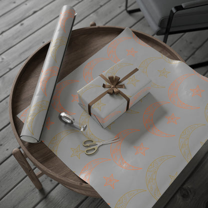 Wrapping Papers, Ramadan gift, Eid gift, holiday gift, Arabic, Islam, gift wrap, grey