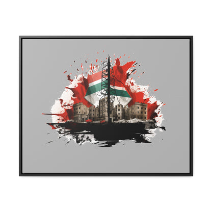 Canvas Wraps, Horizontal Frame, Palestine, Resist, Support the Cause in Style, Keffiyeh, Resistance, Free Palestine, Gaza, Palestine art