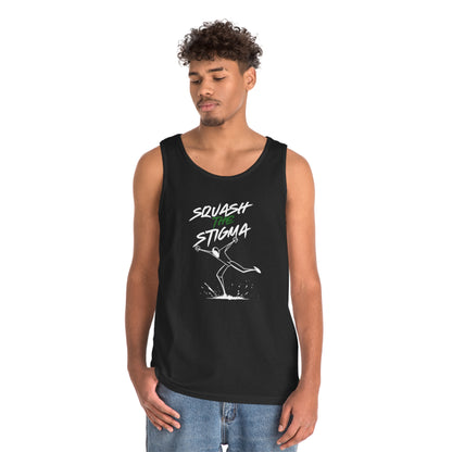 Copy of Squash The Stigma. Mental Health Awareness Unisex Heavy Cotton Tank Top
