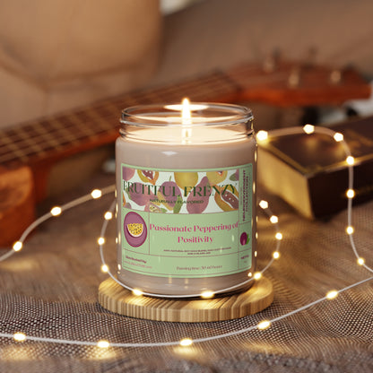 fruitful frenzy Scented Soy 9oz Candle, Mental Heath Awareness