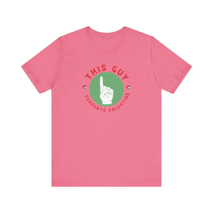 This Guy supports Palestine Unisex Jersey Short Sleeve Tee