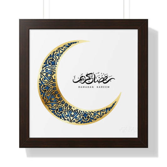 Ramadan Kareem Arabic calligraphy Framed Poster