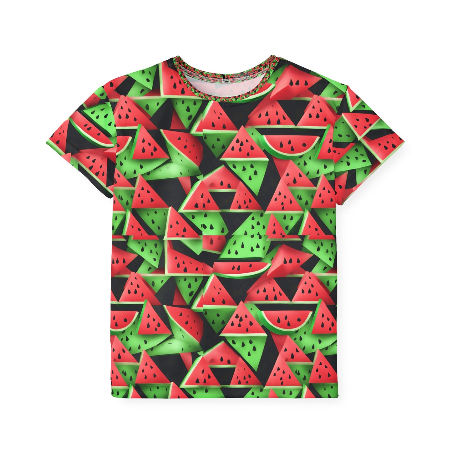 WATERMELON PRINT Kids Sports Jersey (AOP)
