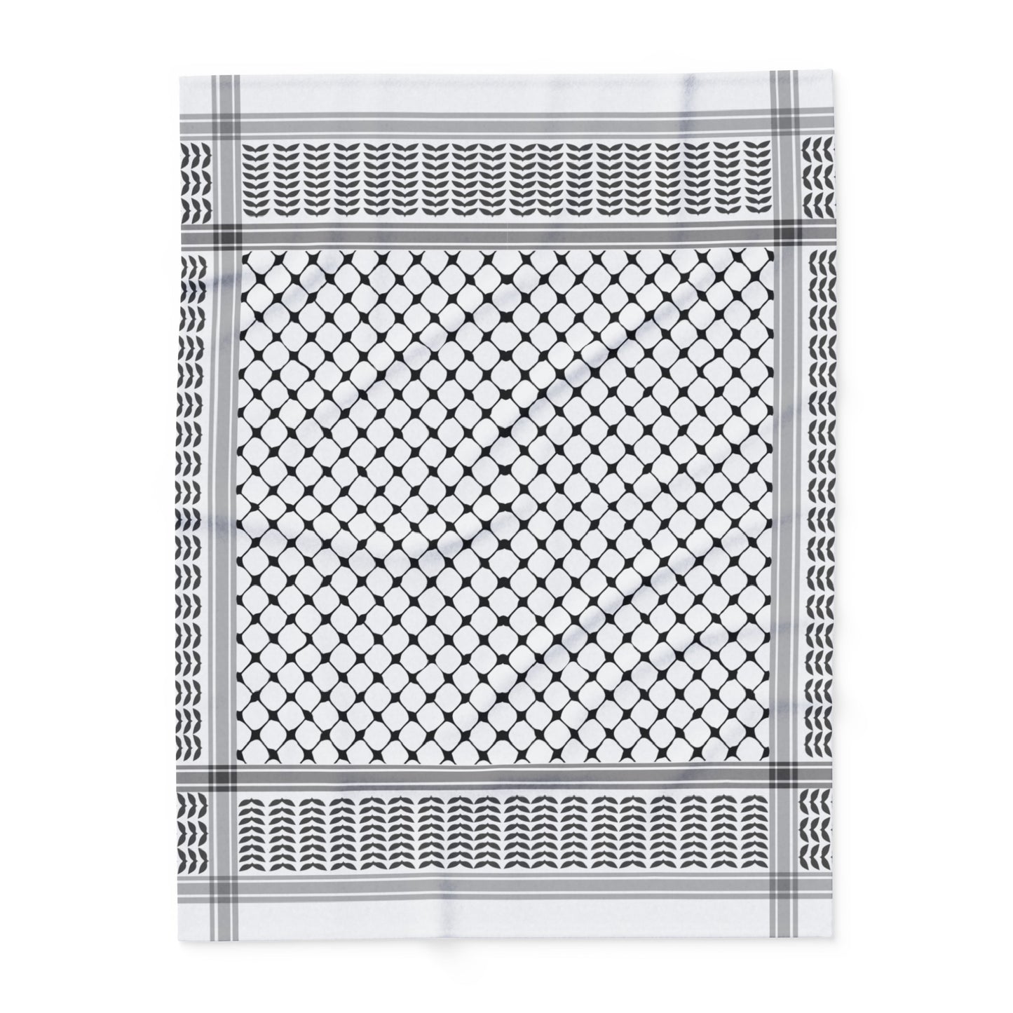 Arctic Fleece Blanket, Palestine, Arabic home comfortable decor shemagh keffiyeh