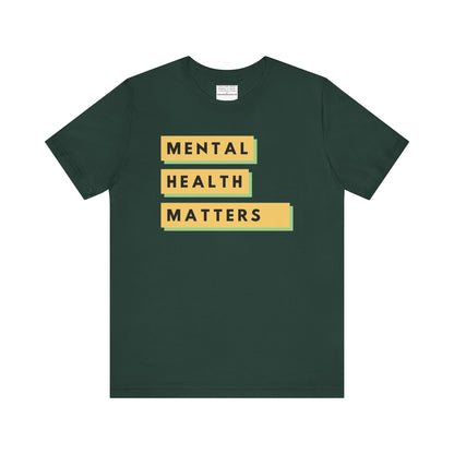 Mental Health Matters Unisex Jersey Short Sleeve Tee-mental health awareness month