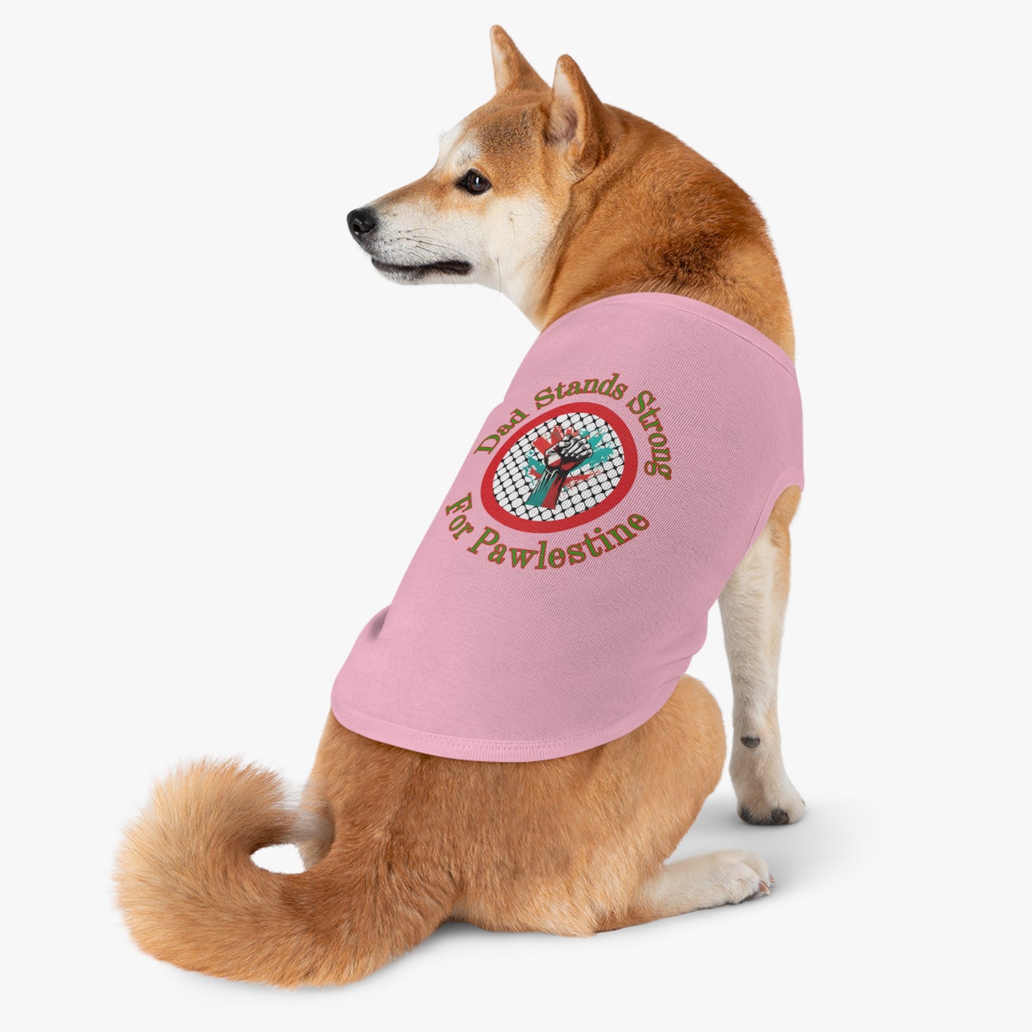 Dad Stands Strong Pet Tank Top