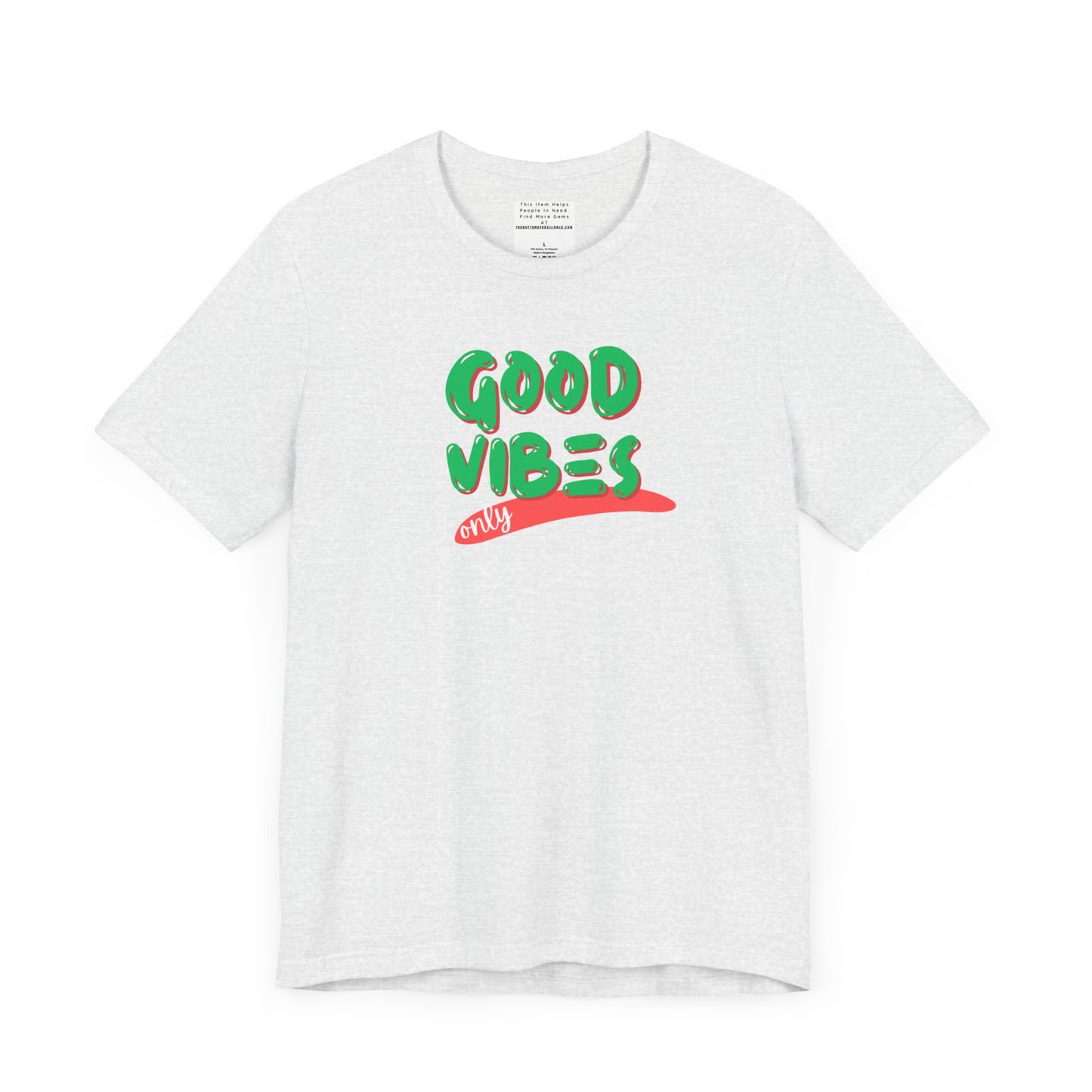 Good Vibes Unisex Jersey Short Sleeve Tee-mental health awareness month