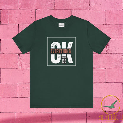 Everything will be ok Unisex Jersey Short Sleeve Tee-mental health awareness month