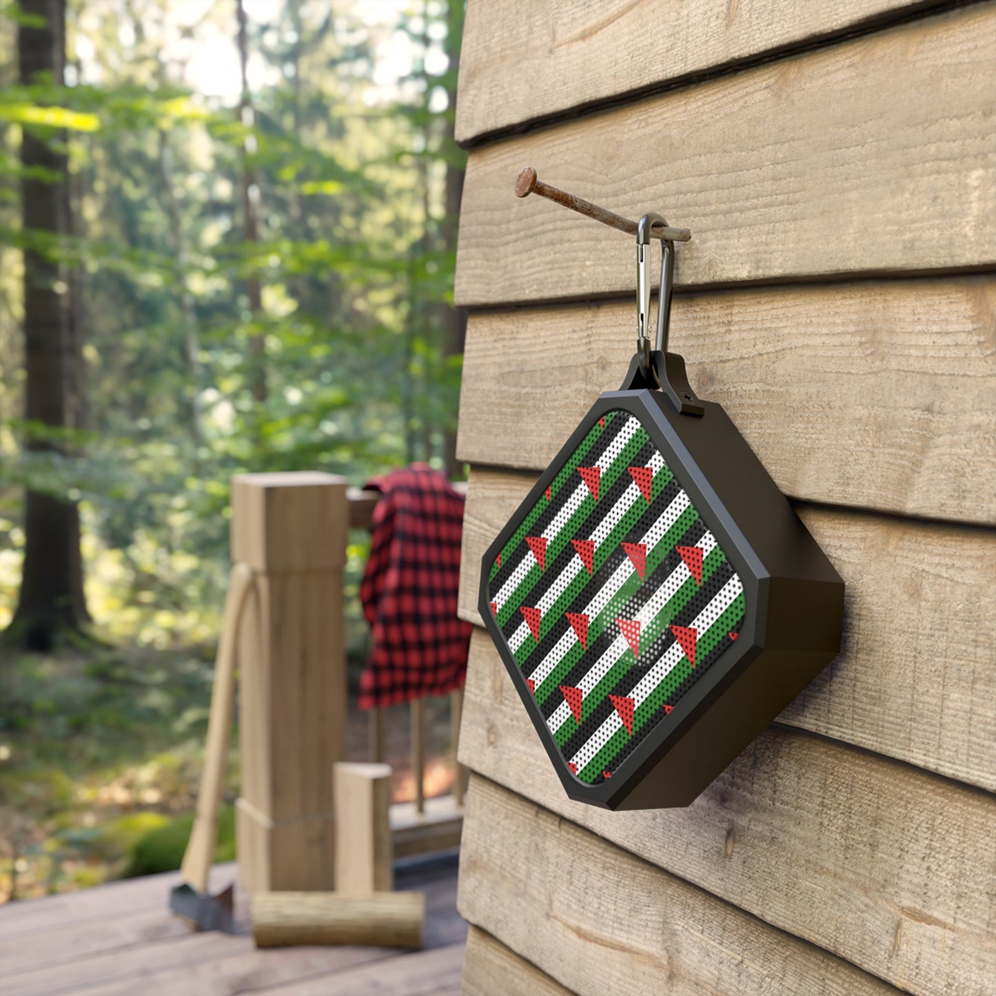 Outdoor Bluetooth Speaker. Palestine flag Pattern