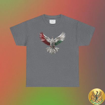 Unisex Heavy Cotton Tee, Palestine Flag, Resist, Arabic, Support the Cause in Style, Kuffiyeh, Keffiyeh, Resistance, Free Palestine