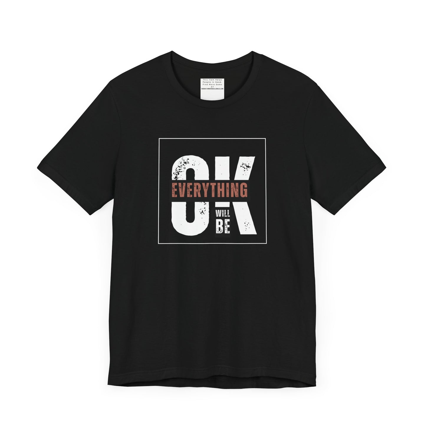 Everything will be ok Unisex Jersey Short Sleeve Tee-mental health awareness month