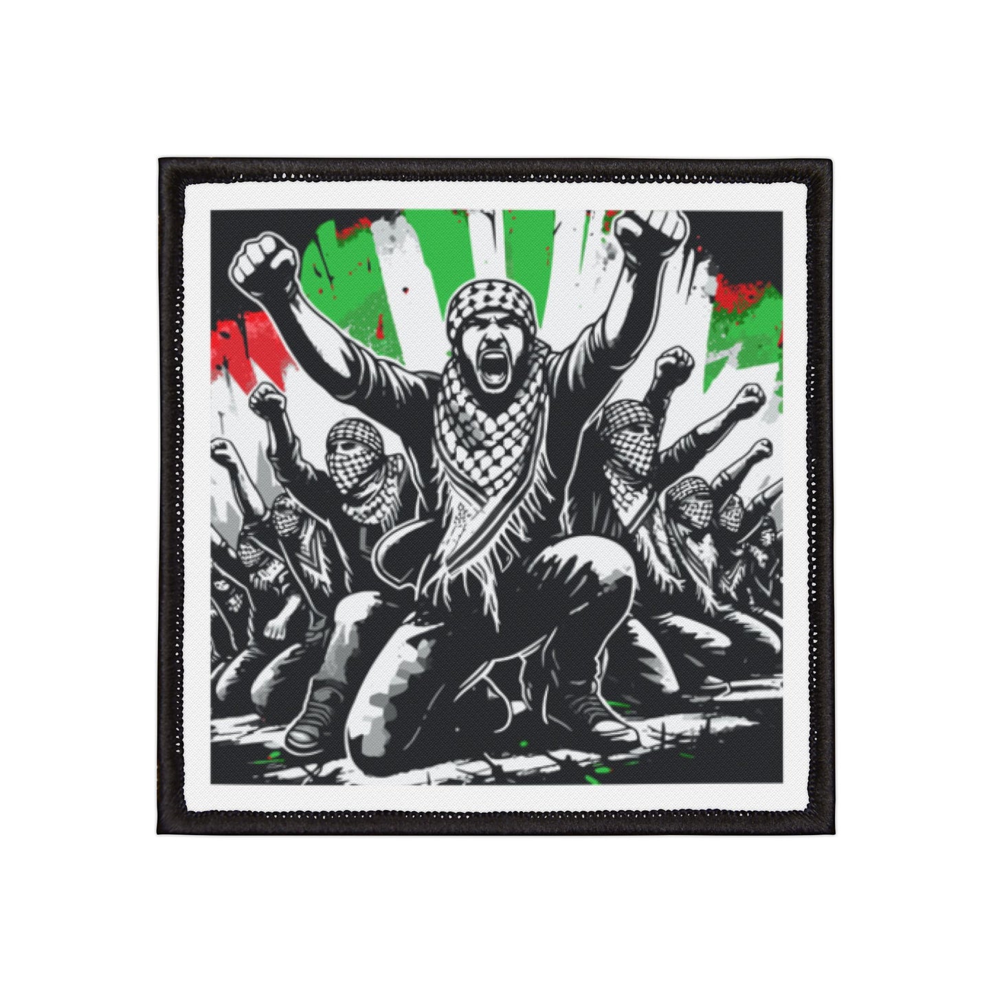 Iron-On Patches, Cease Fire Now Solidarity Humanity Palestine Support Patch,