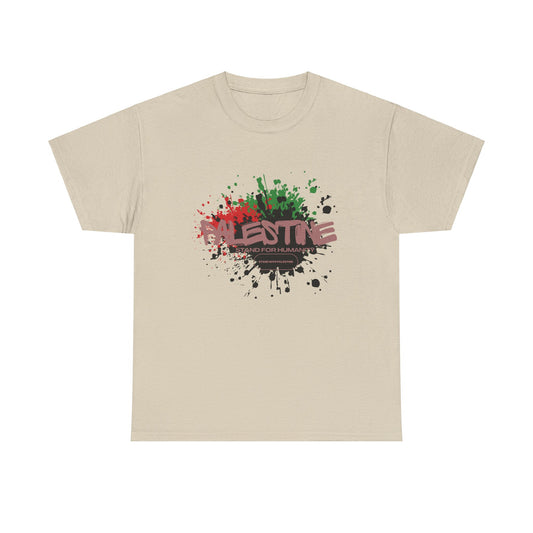 Unisex  Palestine Spring Splatter Heavy Cotton Tee