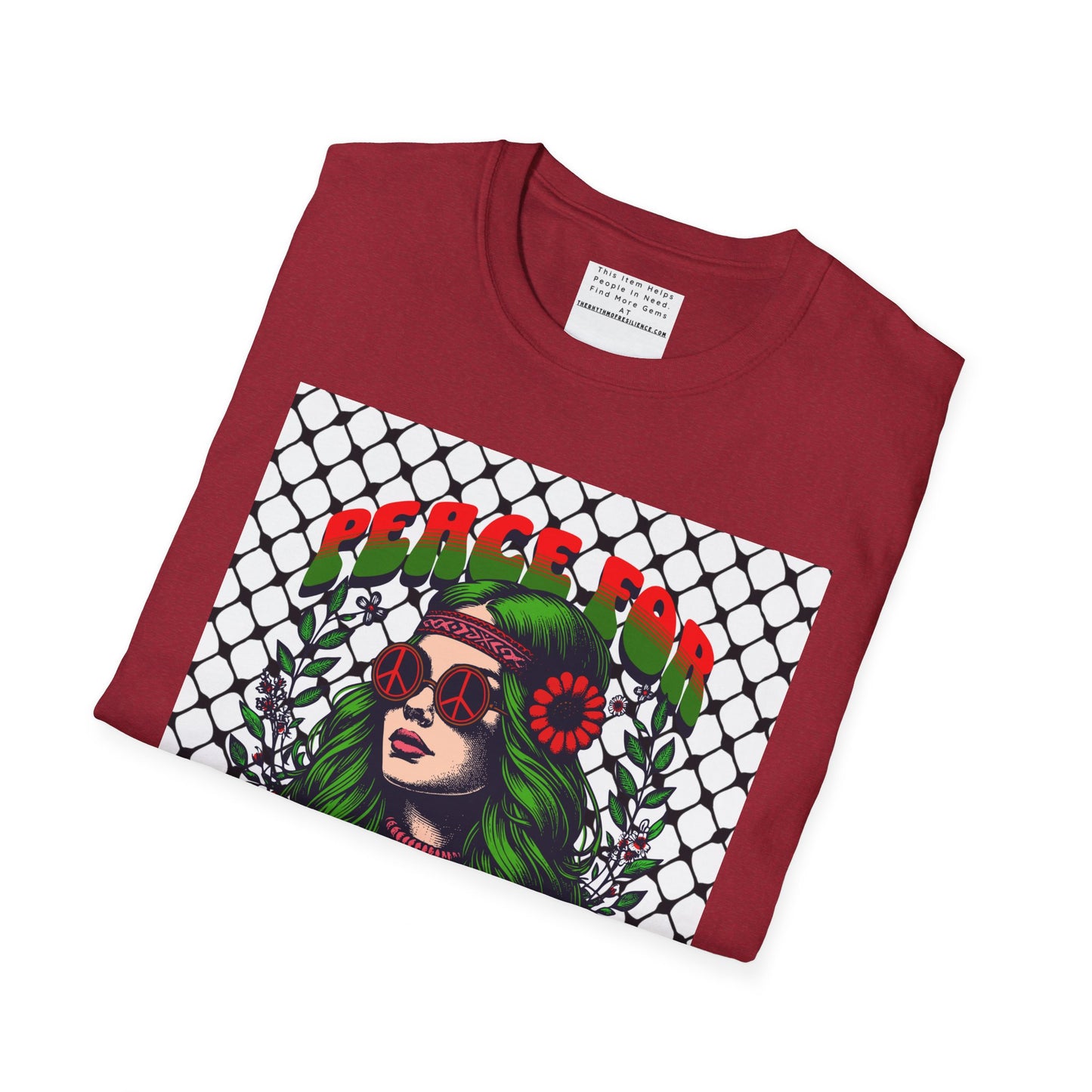Peace for Palestine Unisex Softstyle T-Shirt