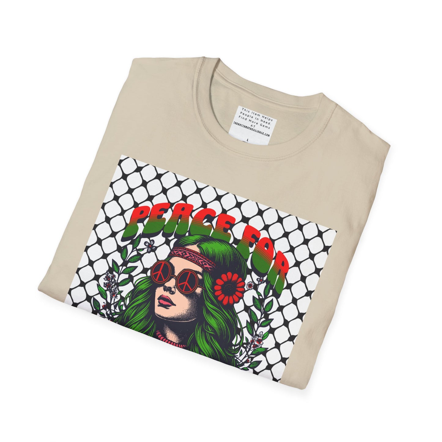 Peace for Palestine Unisex Softstyle T-Shirt
