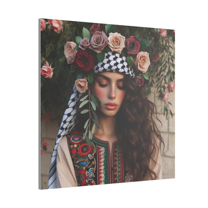 Giclée Print Canvas set of rose girl
