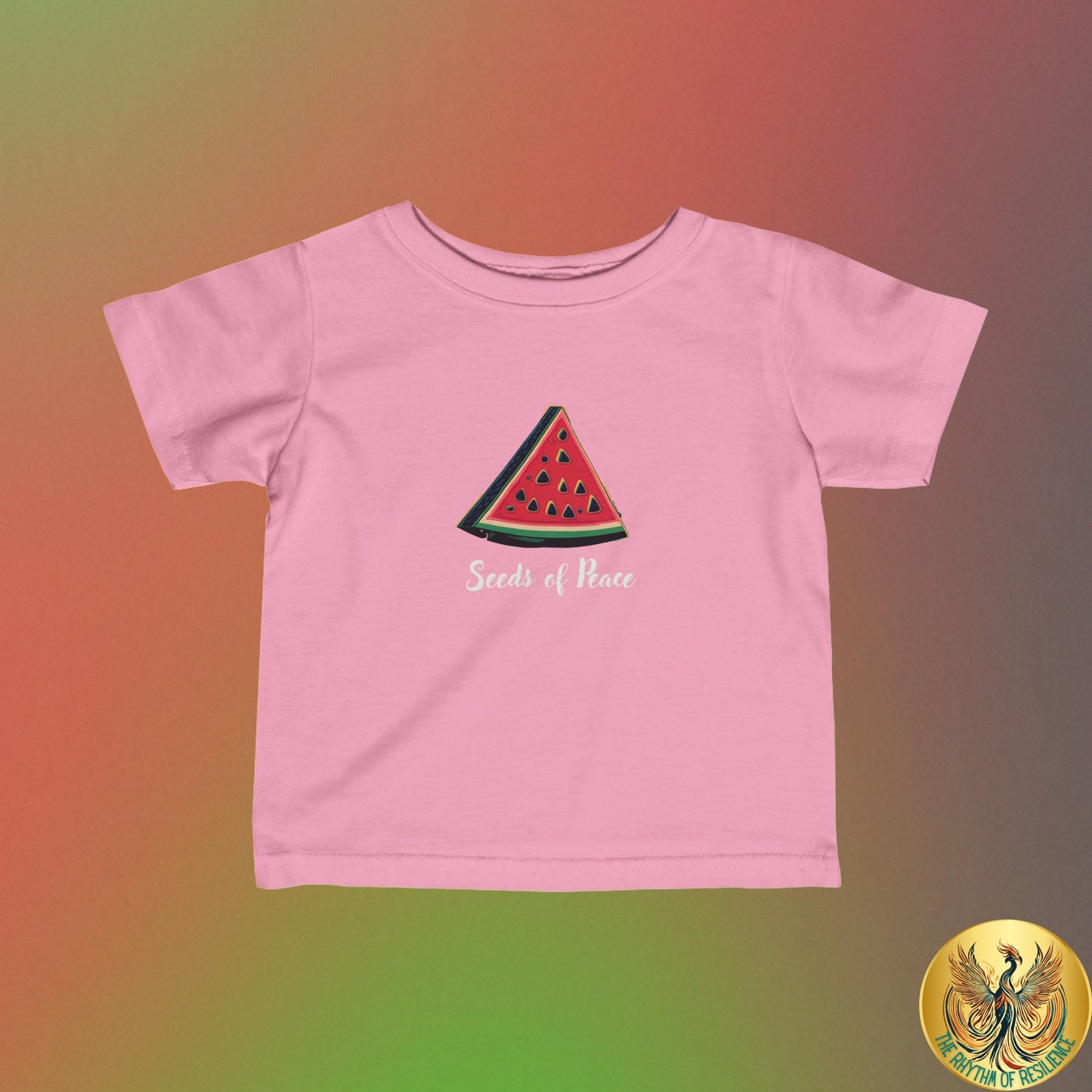 Palestine  seeds of peace watermelon Infant Fine Jersey Tee 6M-24m
