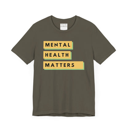Mental Health Matters Unisex Jersey Short Sleeve Tee-mental health awareness month