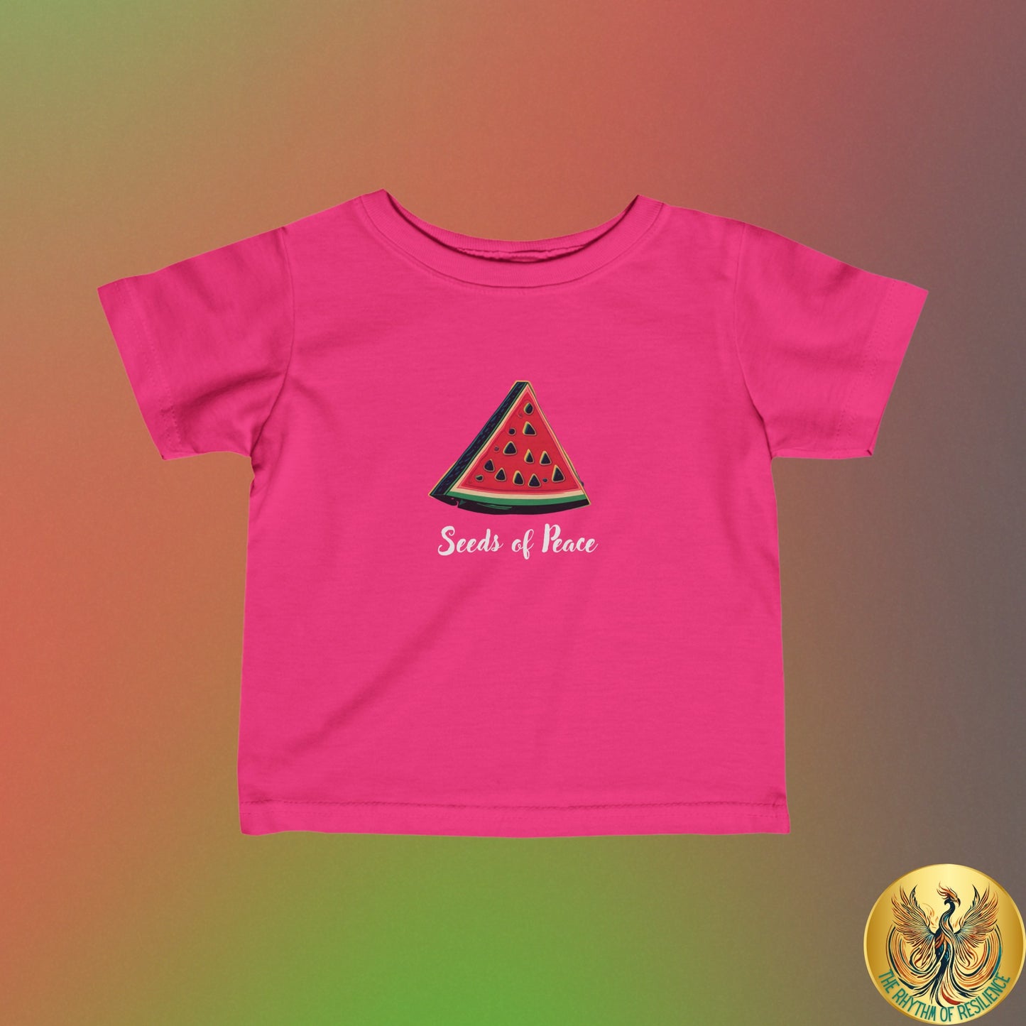 Palestine  seeds of peace watermelon Infant Fine Jersey Tee 6M-24m