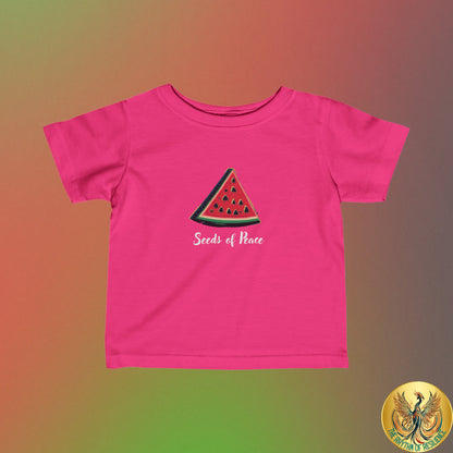 Palestine  seeds of peace watermelon Infant Fine Jersey Tee 6M-24m