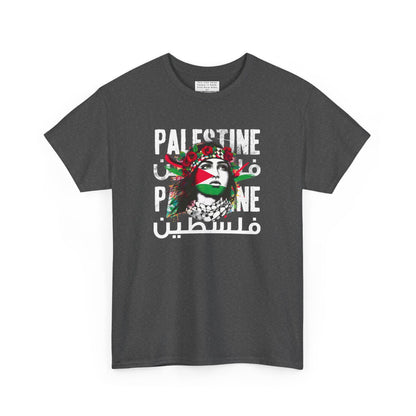 Unisex Heavy Cotton Tee, Palestine Flag, Resist, Arabic, Support the Cause in Style, Kuffiyeh, Keffiyeh, Resistance, Free Palestine
