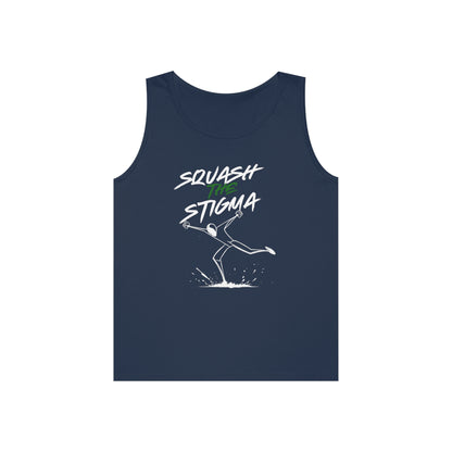 Copy of Squash The Stigma. Mental Health Awareness Unisex Heavy Cotton Tank Top