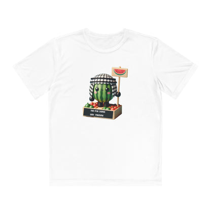 Youth "this fruit stand with Palestine" watermelon Competitor Tee