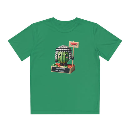 Youth "this fruit stand with Palestine" watermelon Competitor Tee