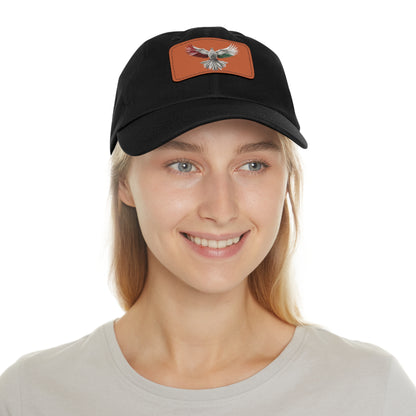 Dad Hat with Leather Patch, Unisex, free bird, Palestine, Resist, Arabic, Support the Cause in Style, Keffiyeh, Resistance, Free Palestine