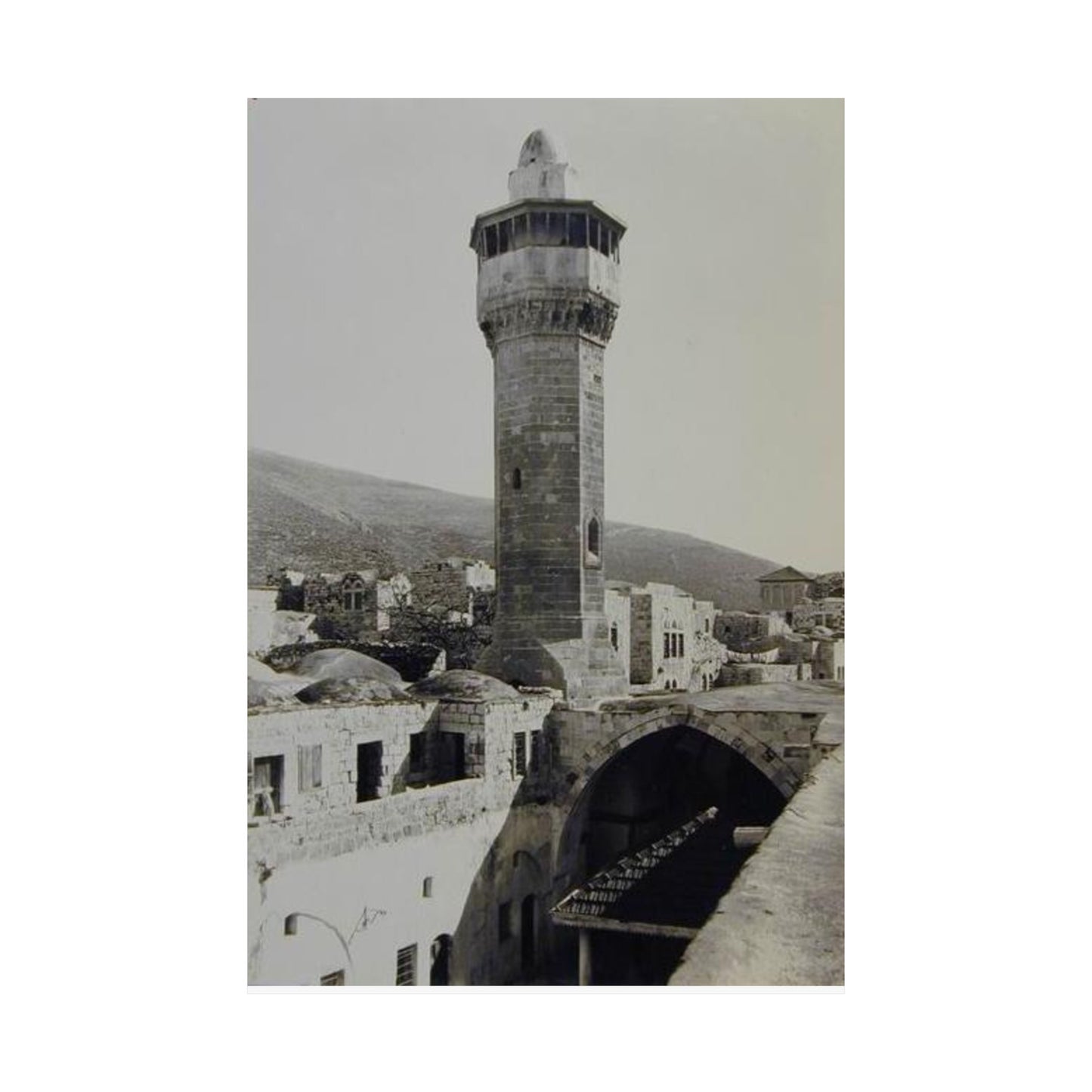 Palestine's Great Mosque of Nablus Vintage photo Matte Vertical Posters