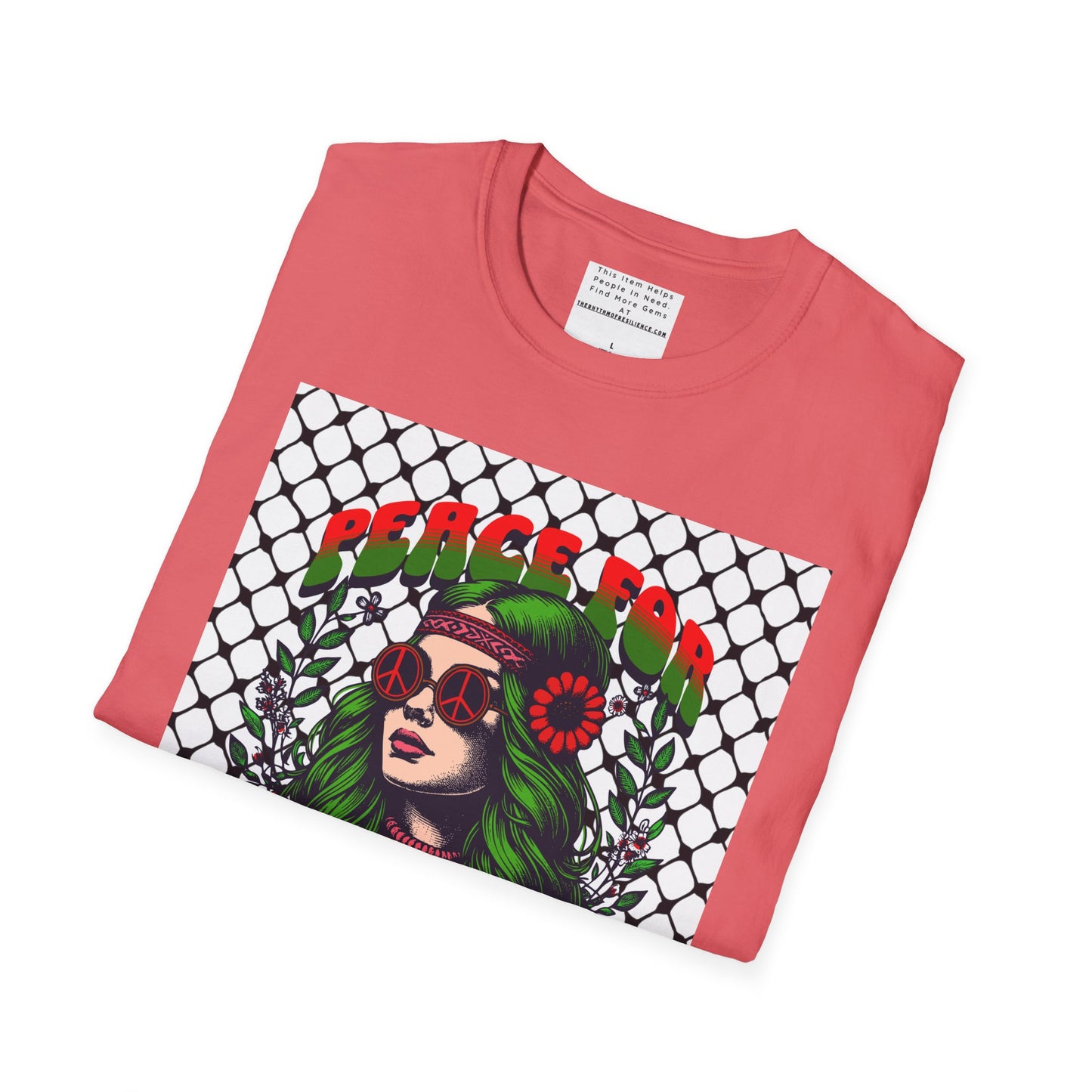 Peace for Palestine Unisex Softstyle T-Shirt