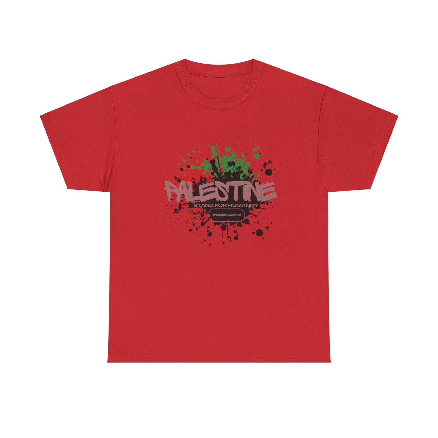 Unisex  Palestine Spring Splatter Heavy Cotton Tee