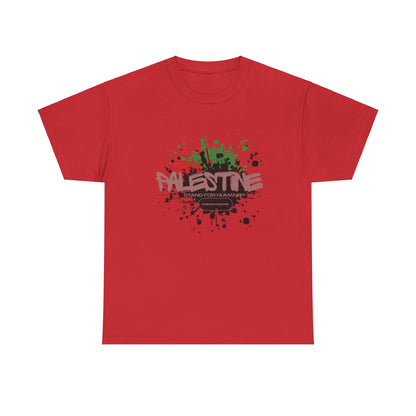 Unisex  Palestine Spring Splatter Heavy Cotton Tee