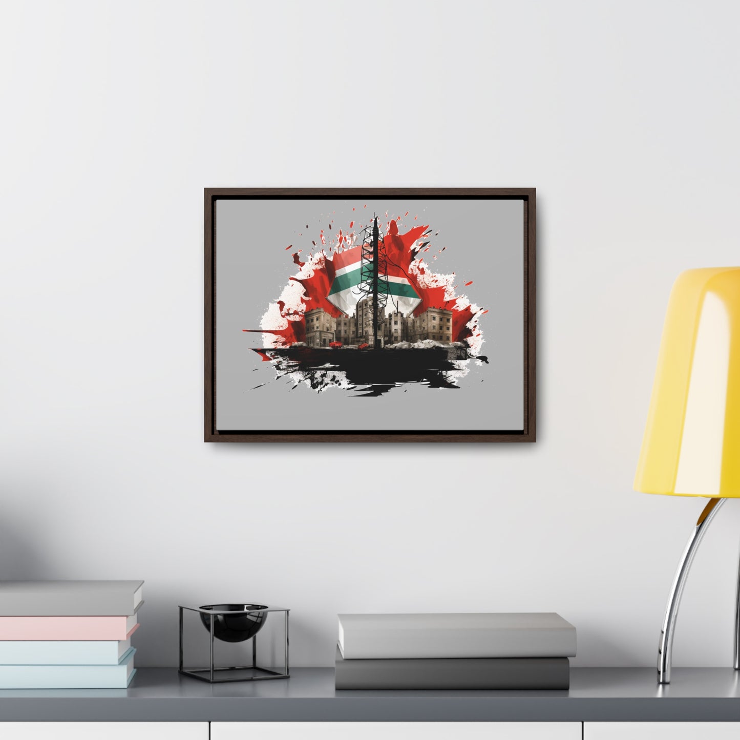 Canvas Wraps, Horizontal Frame, Palestine, Resist, Support the Cause in Style, Keffiyeh, Resistance, Free Palestine, Gaza, Palestine art