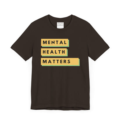 Mental Health Matters Unisex Jersey Short Sleeve Tee-mental health awareness month