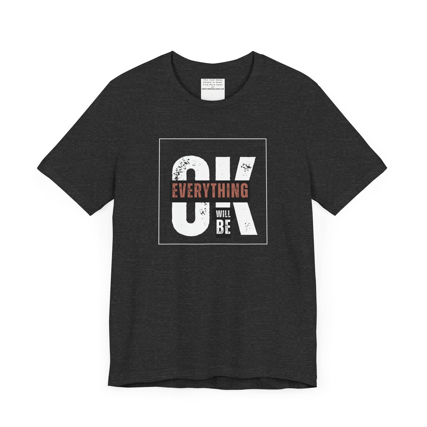 Everything will be ok Unisex Jersey Short Sleeve Tee-mental health awareness month