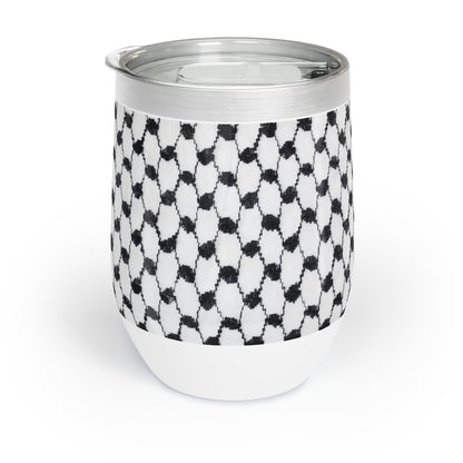 Black and white Kufiyah keffiyeh print Chill beverage Tumbler