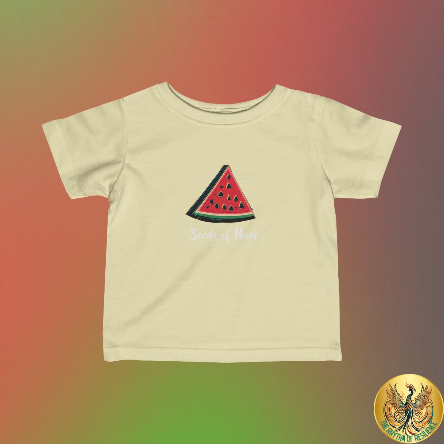Palestine  seeds of peace watermelon Infant Fine Jersey Tee 6M-24m