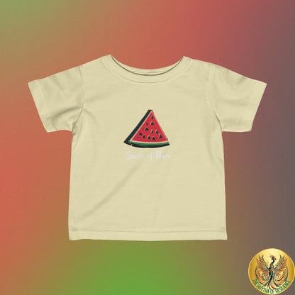 Palestine  seeds of peace watermelon Infant Fine Jersey Tee 6M-24m